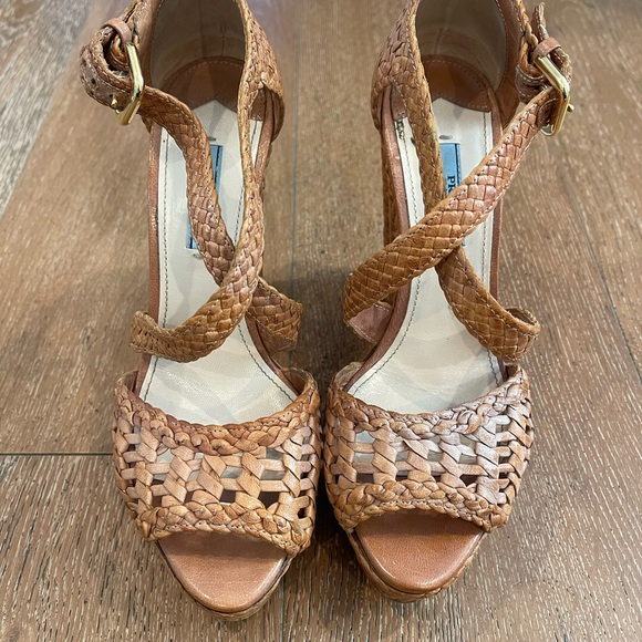 Prada Leather wedges - size 8.5 - Picture 2 of 5